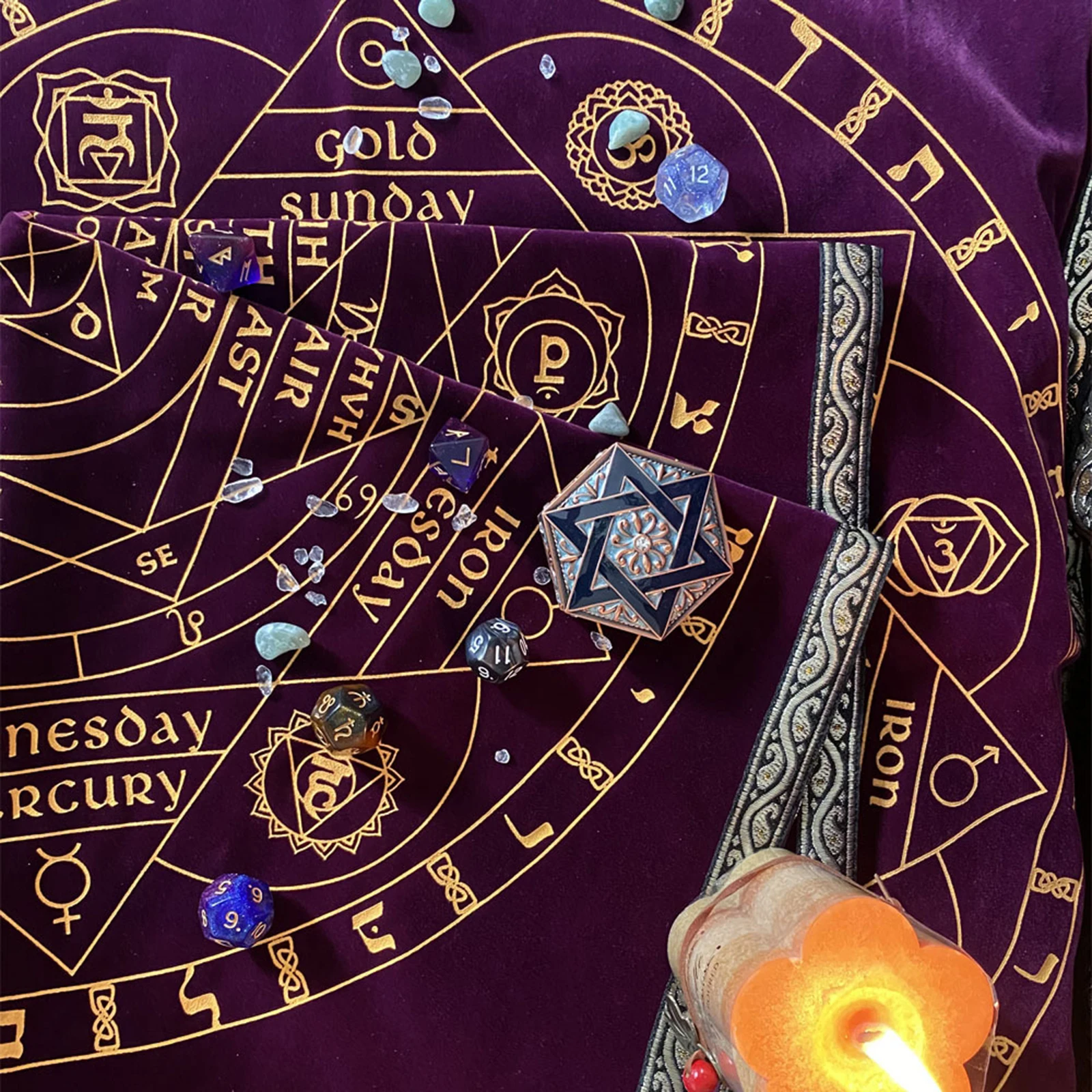 58x58CM Astrology Altar Tarot Card Cloth Table Cloth Mat Altar Piece Decor