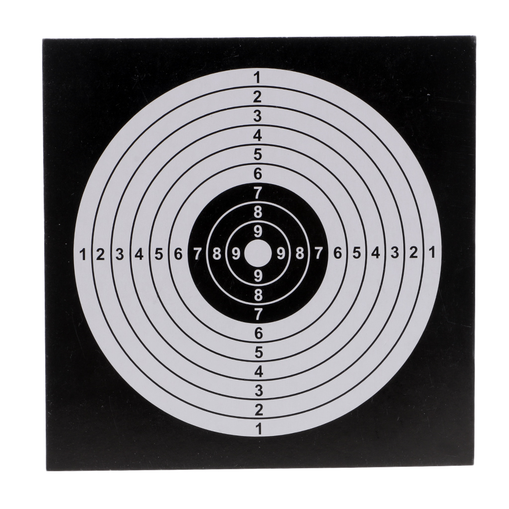 100Pcs 14cm Thick Card Targets Paper Target Shooting Archery Hunting Accessories
