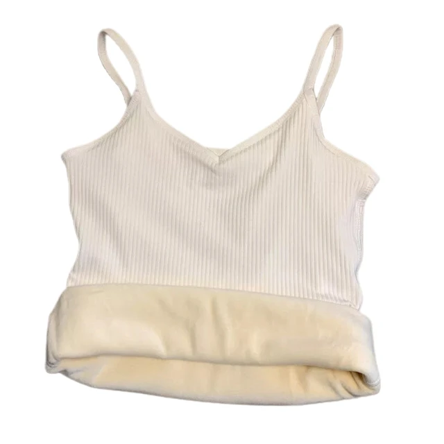 Thermal Fleece Top Women Tummy Control Shapewear Cami Tank Winter Clothes  Warm Underwear Lace V Neck Vest Body Shaper Lingeries - AliExpress