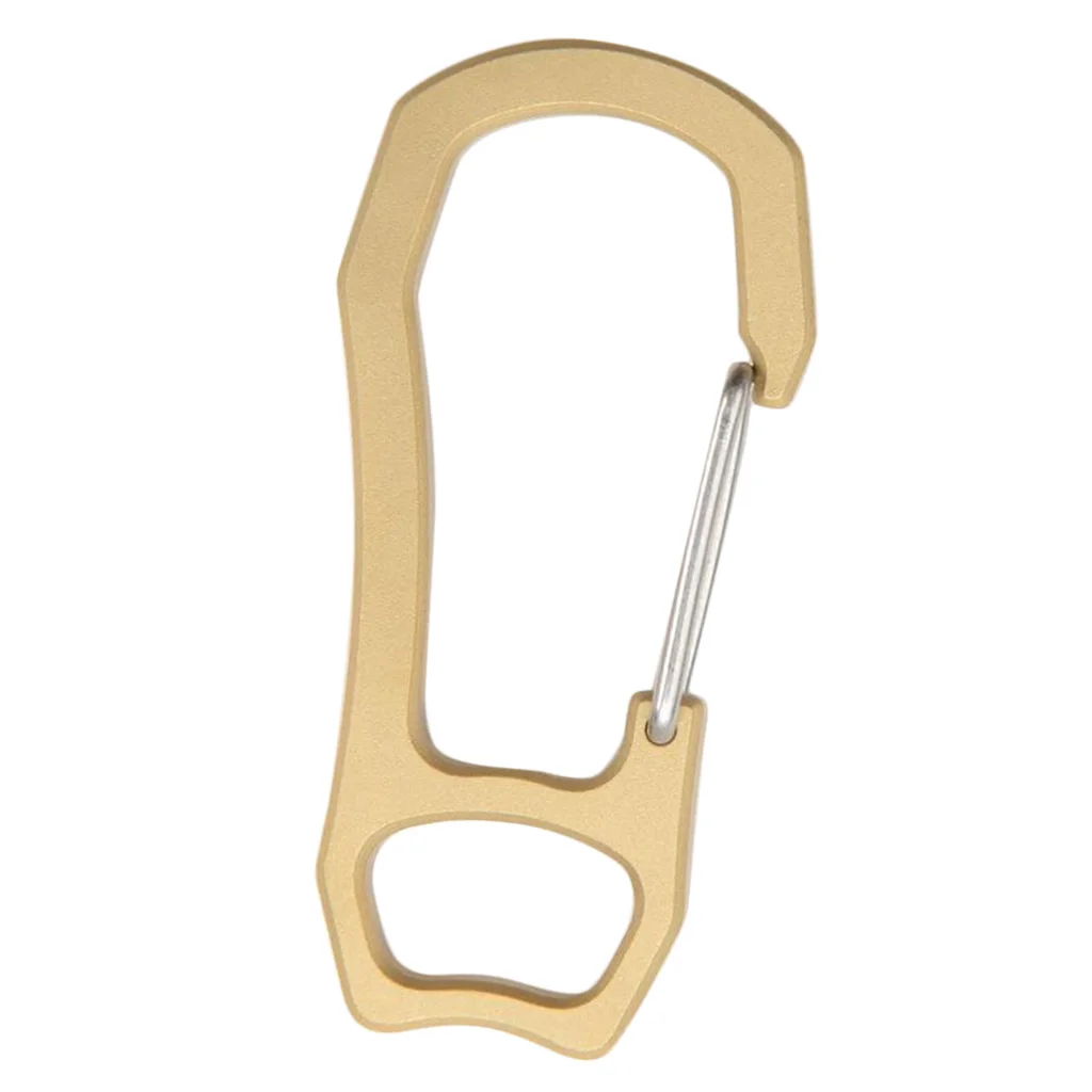 HeavyDuty Brass KeyChain Carabiner for Home Camping Fishing Hiking Travel