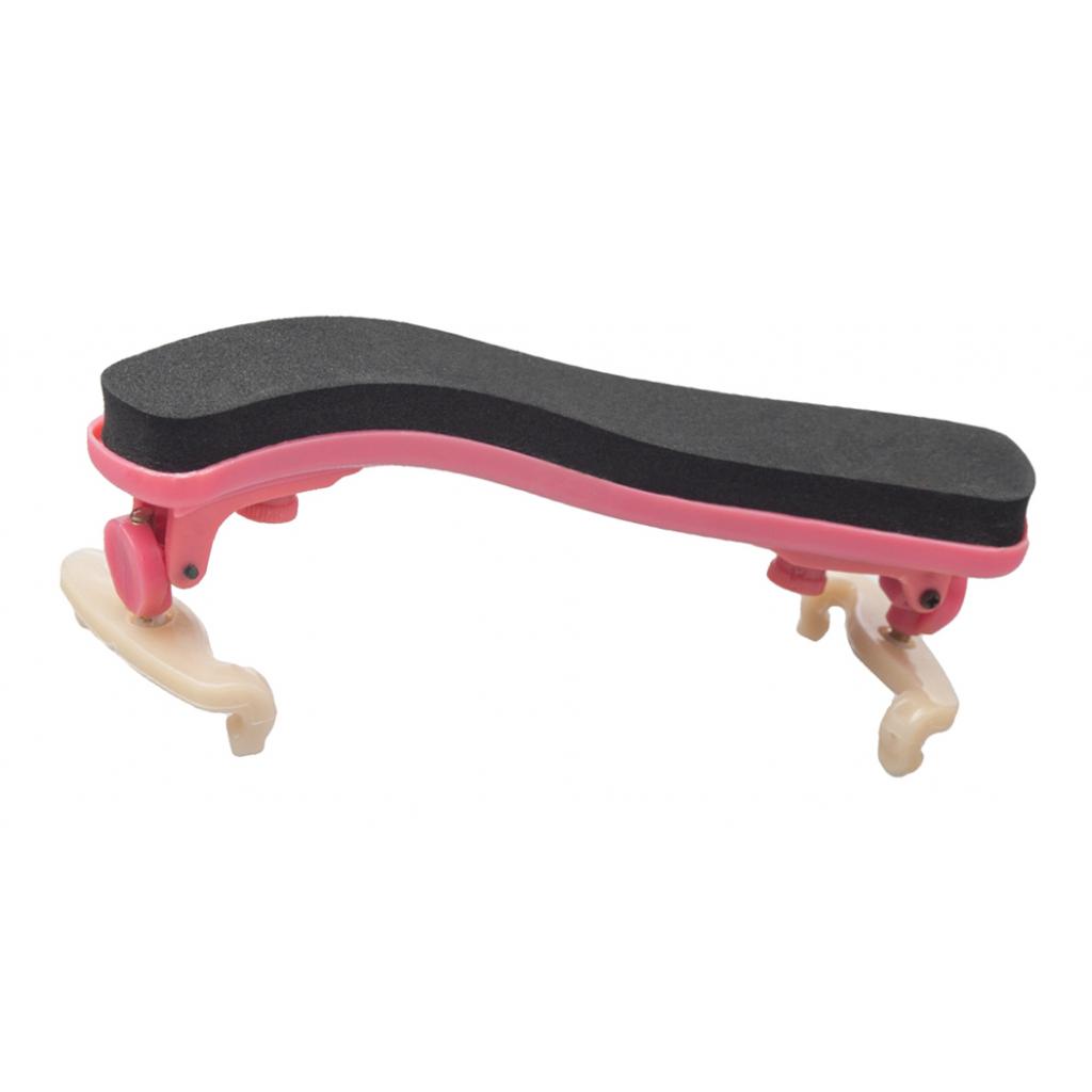 1/2 1/4 Violin Shoulder Rest Pads Plastic Adjustable Shoulder Violins Rest, Pink