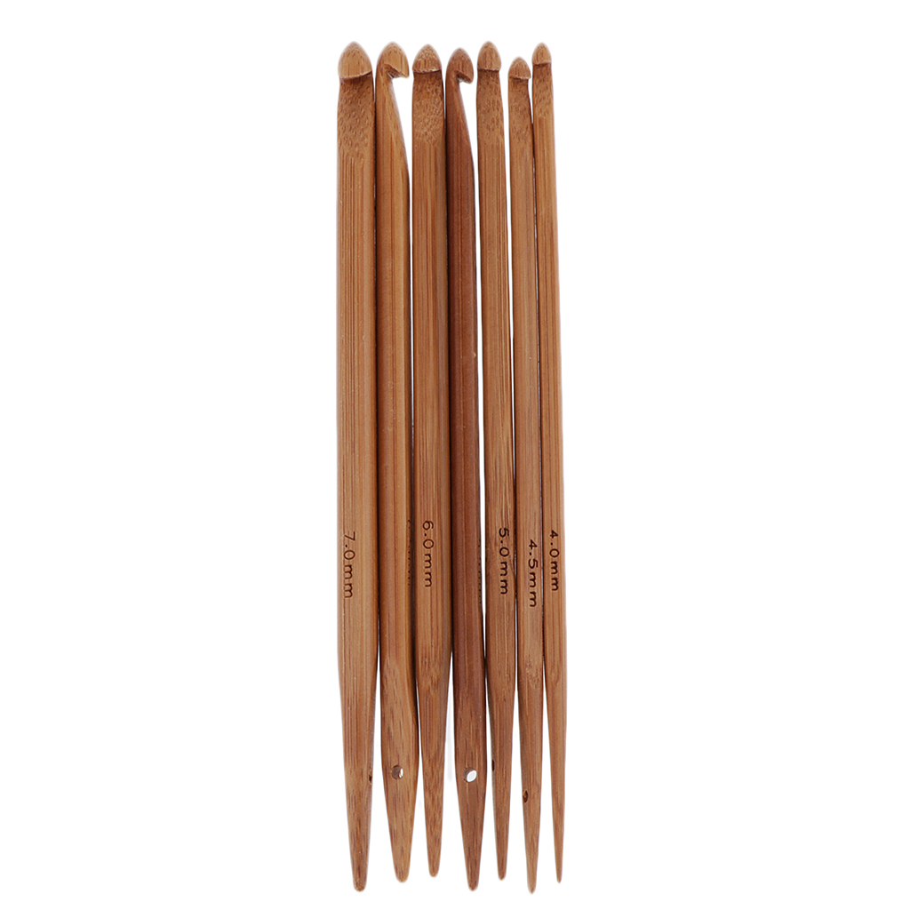 7 PCS Bamboo Knitting Needles Double Pointed Set (4.0mm To 7.0mm)