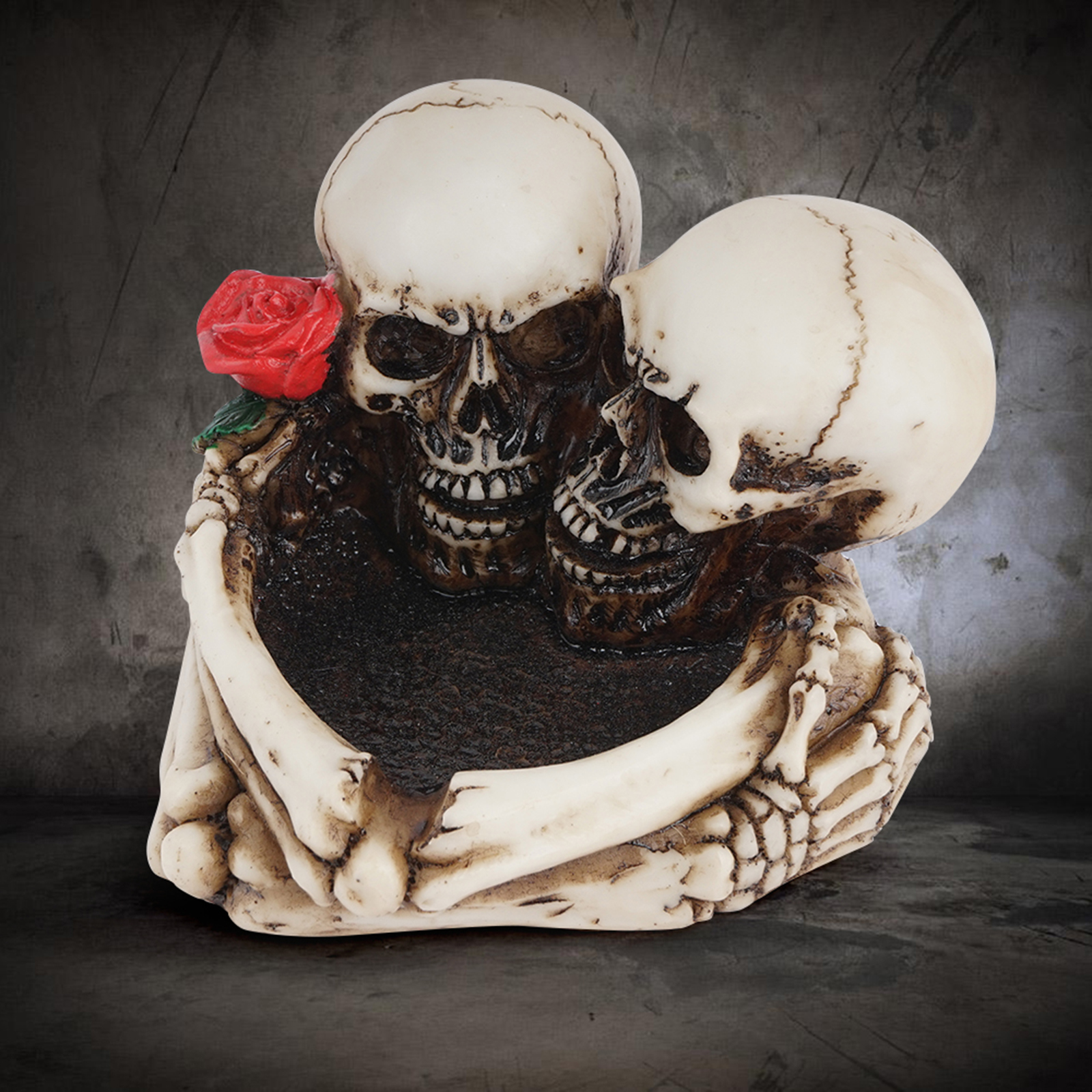 Portable Skull Shape Cigarette Cigar Ashtray Ash Tray Holder Decor Gothic