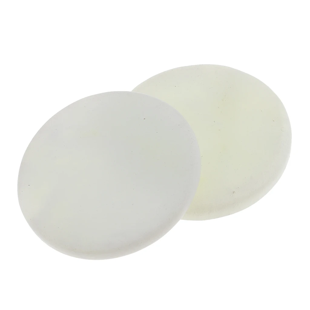 2pcs Unique White Jade Stone Makeup Glue Adhesive Pallet Stand Holder for