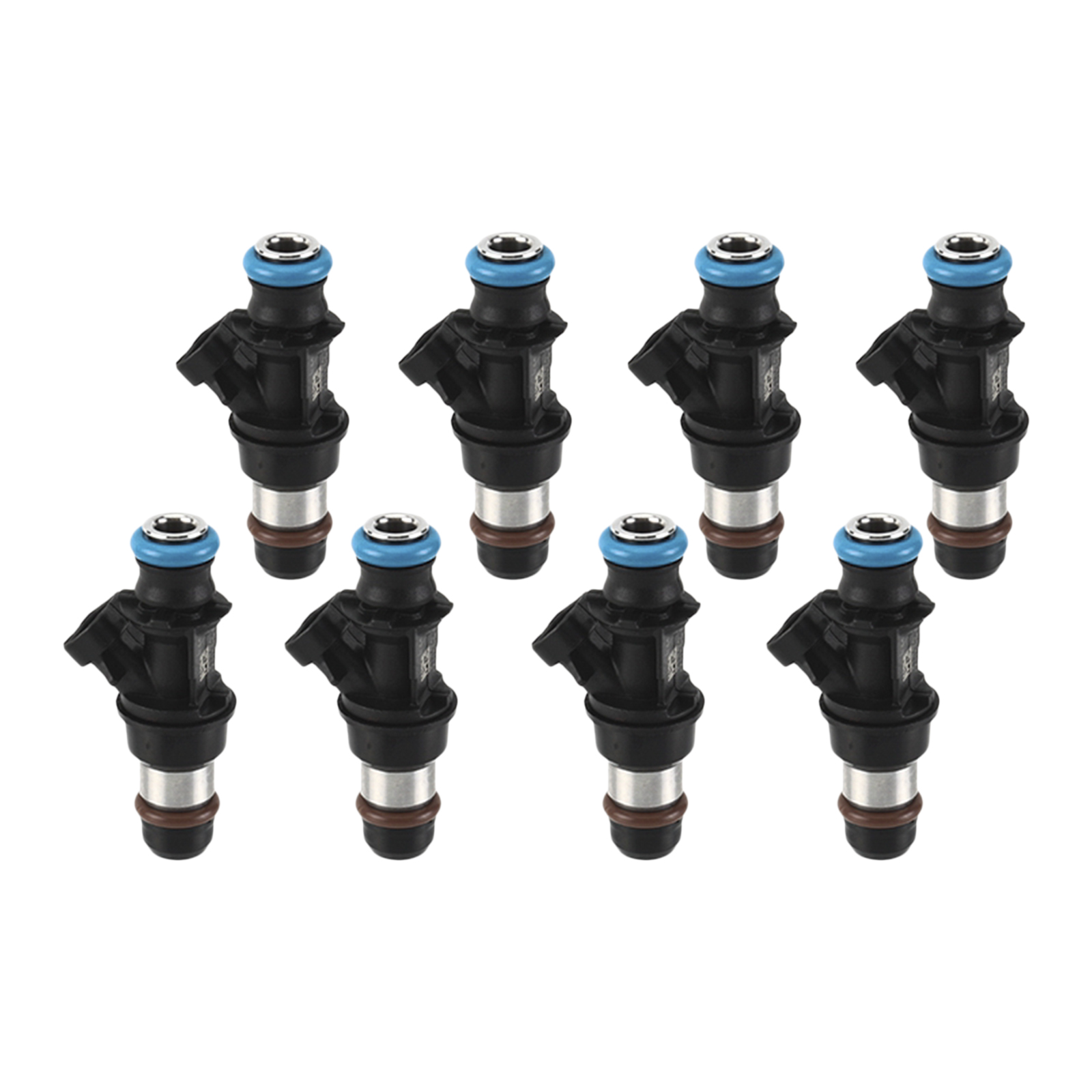 8Pcs Fuel Injector 2 Holes 4.8L 5.3L 6.0L Engine for 2001-2007 Chevy Suburban Sierra Yukon 17113698 17113553 FJ315