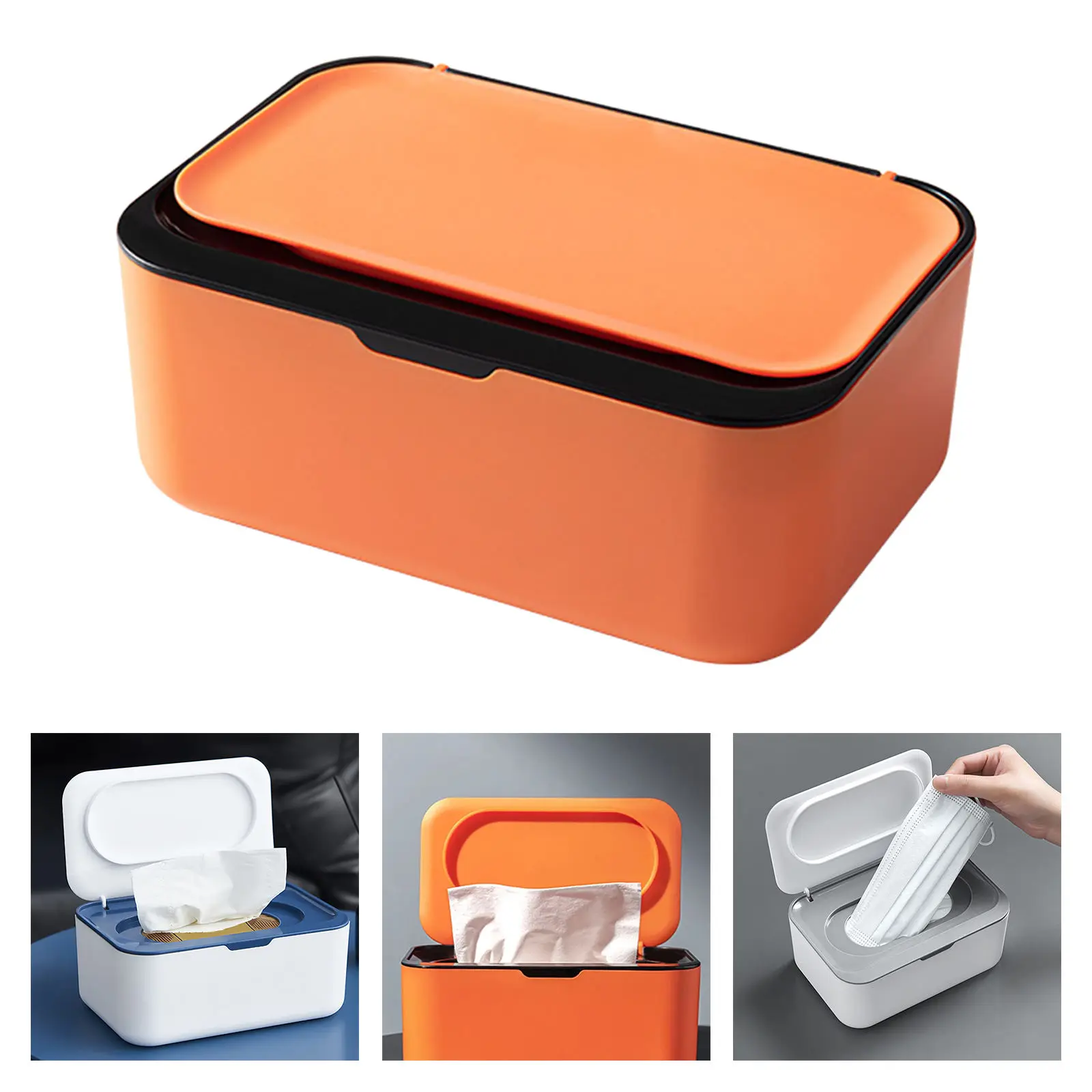 Tissue Box Baby Wipes Holder Removable Tissue Face Cover Holder Case Napkin Organizer Dustproof