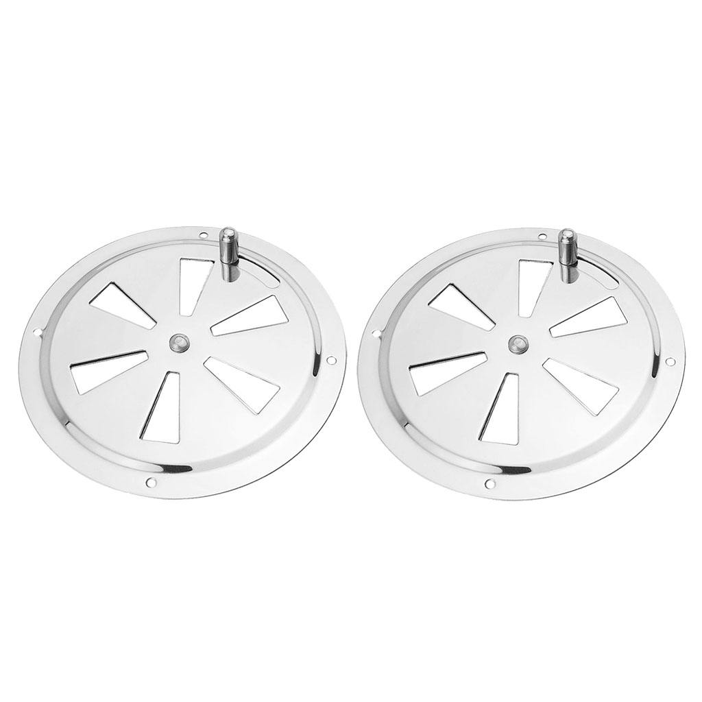 Stainless Steel 316 Boat Marine Round Air Louver Vent Ventilation Cover
