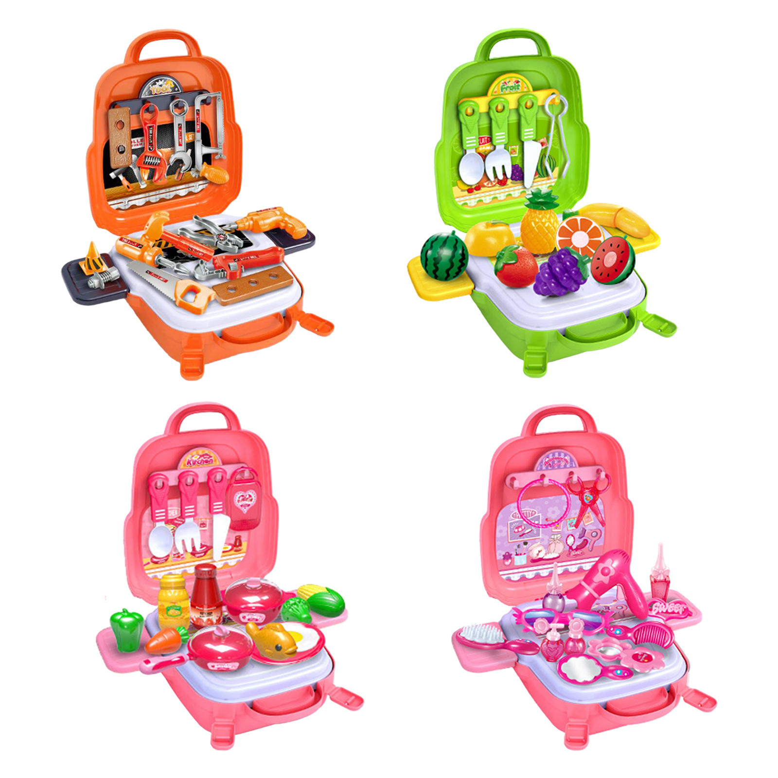 Pretend Play Set Montessori Development Early Learning Hand Eye Coordination Role Playing Toy for Children Girls Boys Preschool