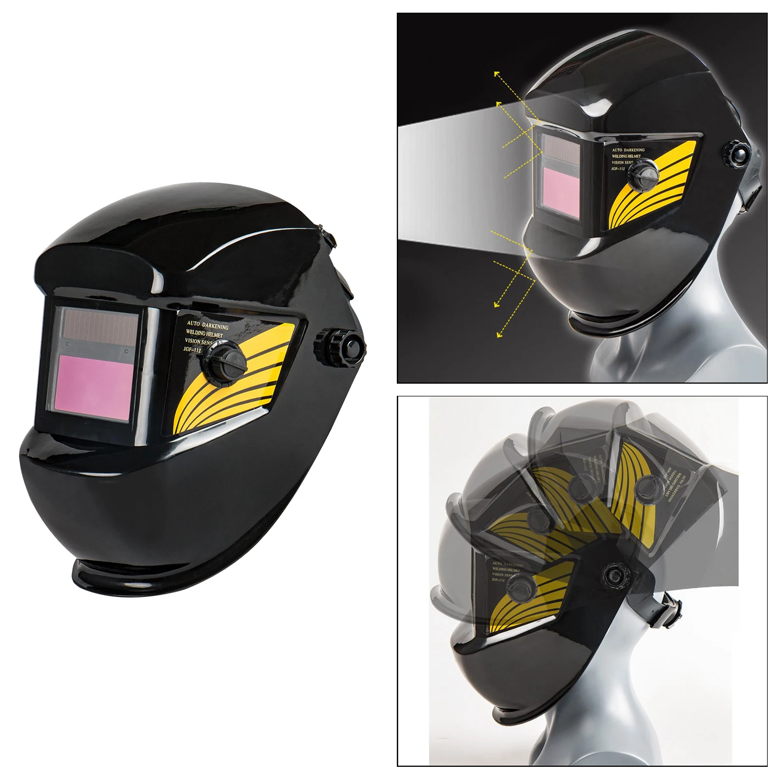 Solar Auto Darkening Welding  Professional Welding Helmet Shade Cap