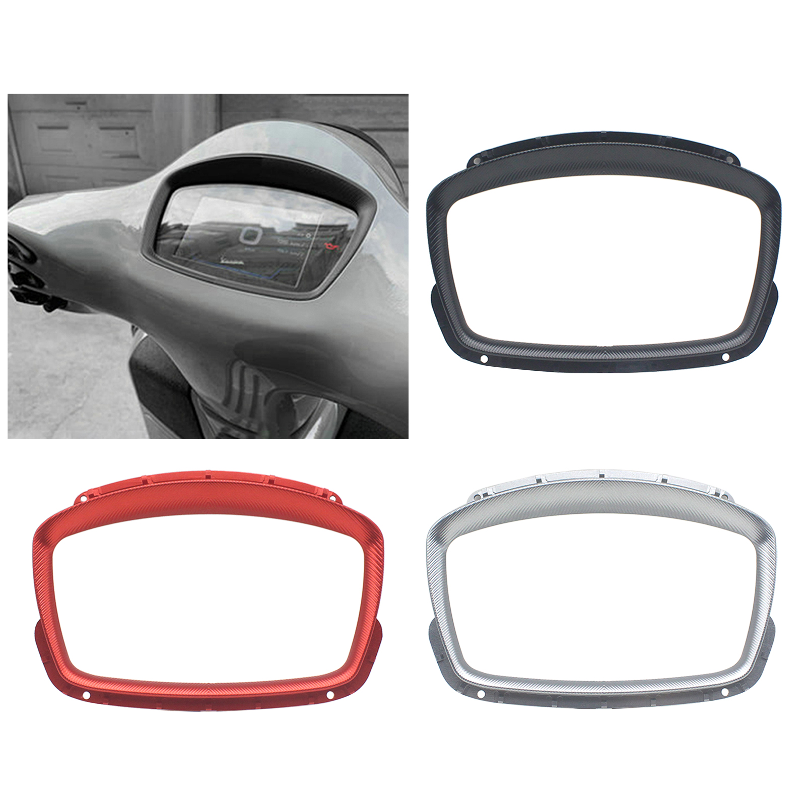 Motorcycle Speedometer Cover Speedometer Visor Display Protection Shell for Vespa GTS 250 300 Replacement Durable Parts