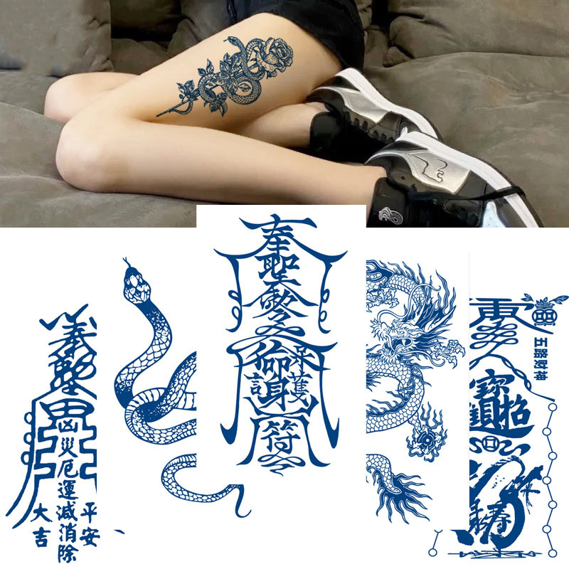 Best of Juice Ink Tattoos Body Art Lasting Waterproof Temporary Tattoo Sticker Scorpion Snake Tatoo Arm Fake Sun Tatto Women Men Reviews & Tips