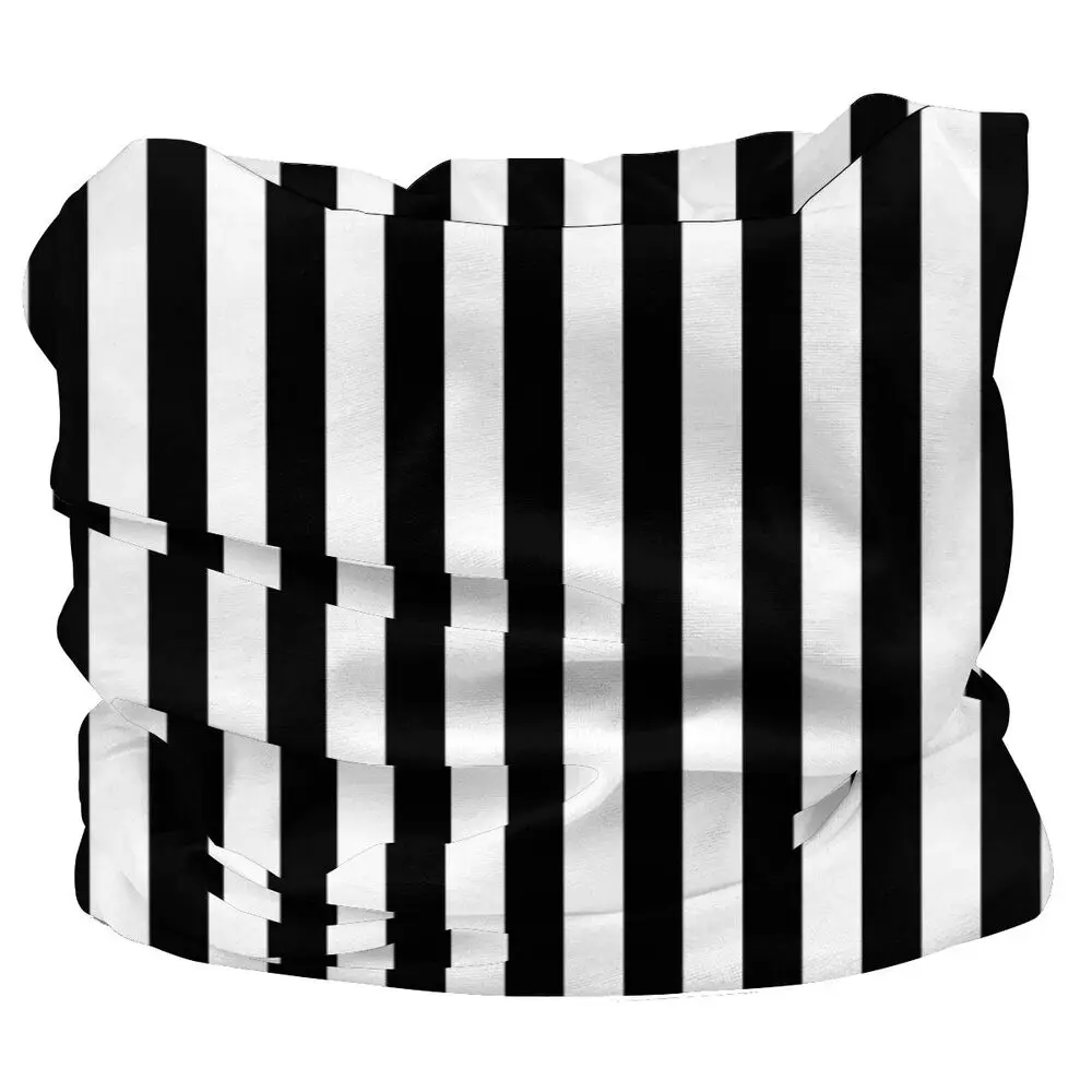 head wraps for men Black And White Vertical Stripes Scarves Neck Face Mask Unisex Halloween Tube Scarf Tubular Bandanas Multi-functional Headband barbour scarf mens