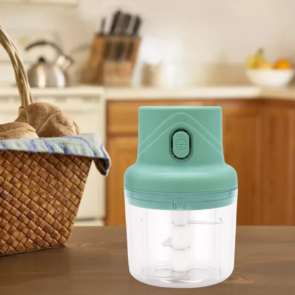 Small Electric Garlic Chopper Cutter Food Processor Crushed Kitchen Fruits Nut Pepper Vegetable Meat Chili Press Crusher Tool
