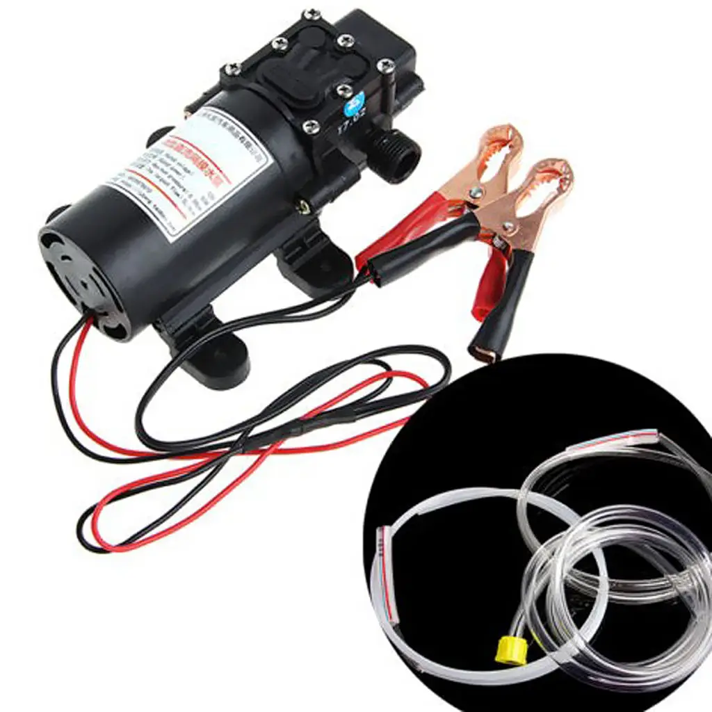 12V 60W Oil  Fluid Pump Extractor Scavenge Suction Transfer Pump for Auto Car Boat Motorbike Truck RV ATV Jet with Hose