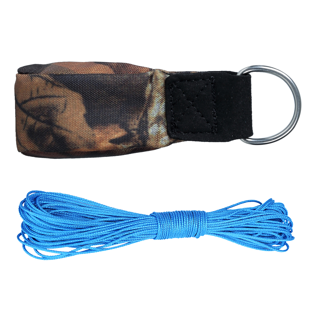 Nylon Outdoor Climbing Tree Arborist Throw Weight Bag +15m Rope Throw Line
