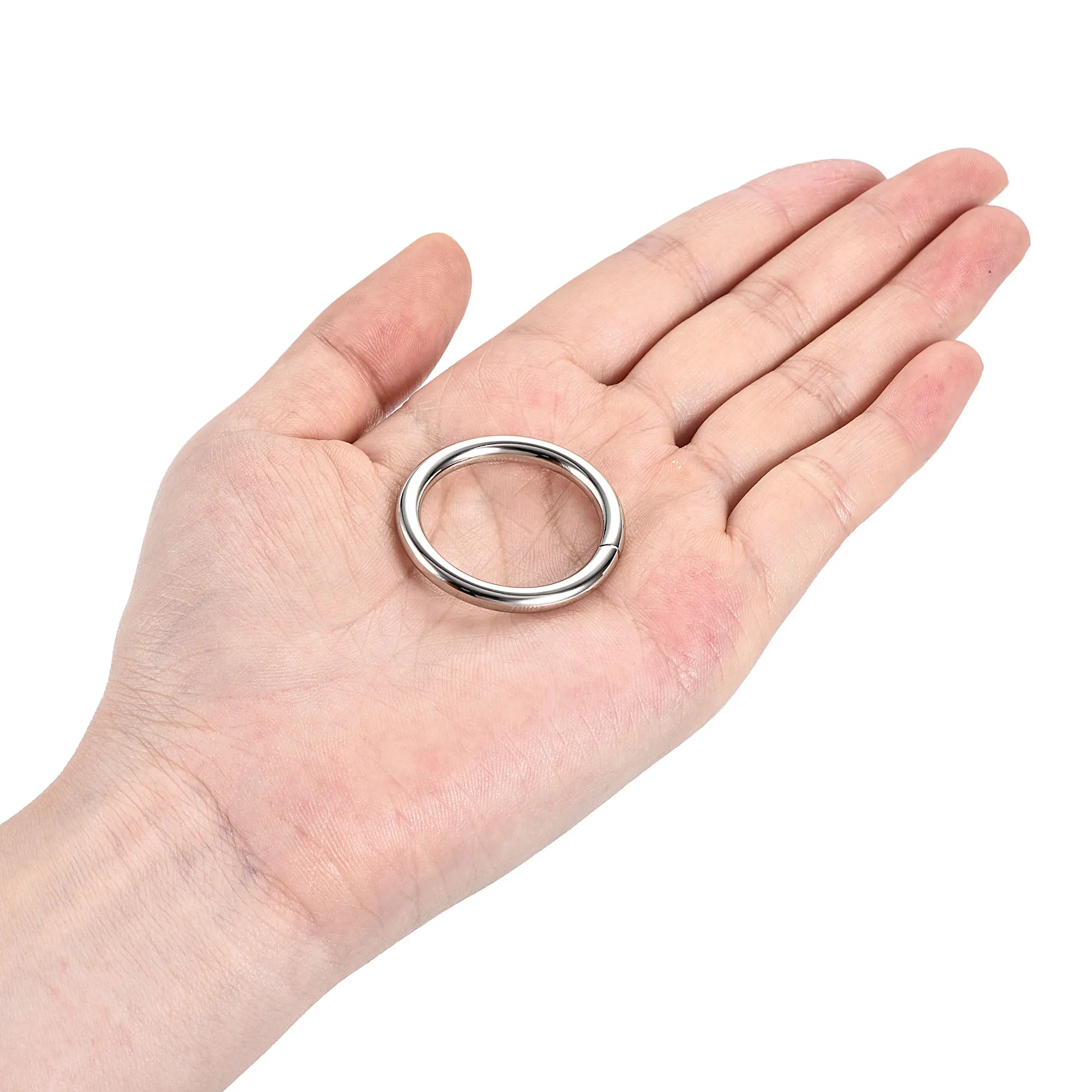 0.98" ID 3.8mm Thickness Iron Rings for DIY Silver Tone 10pcs Metal O Ring 25mm 
