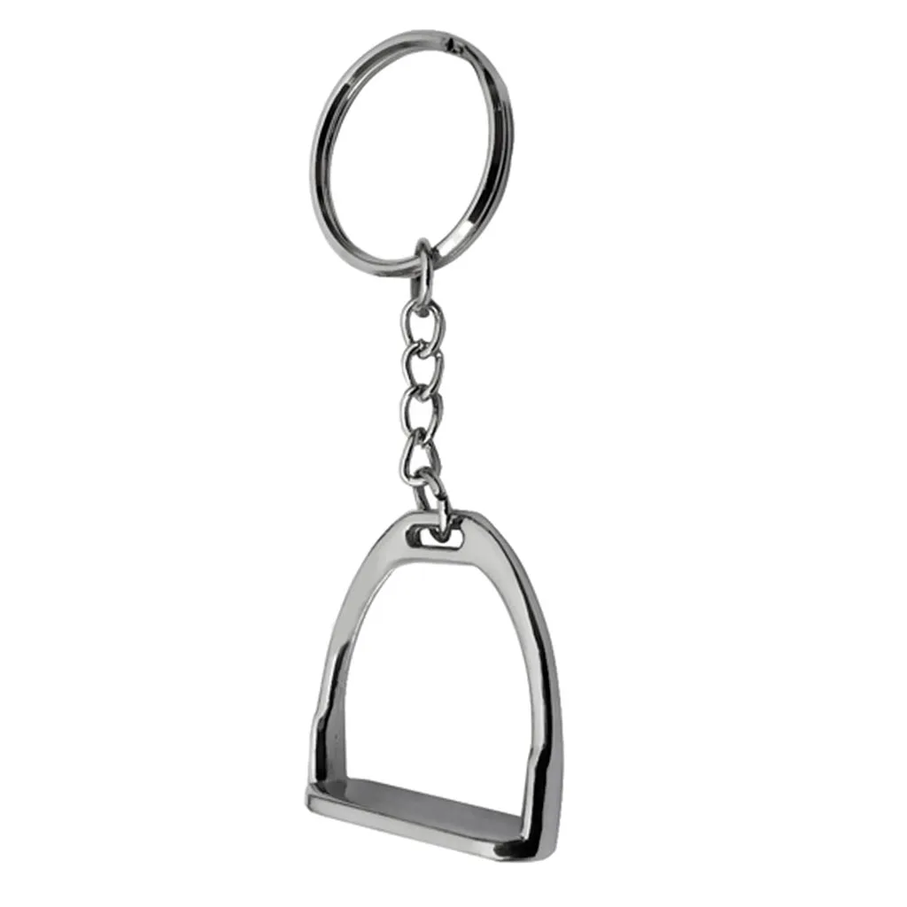 Zinc Alloy Keychain Key Ring Stirrup Men Business Bags Women Handbags Decoration Outdoor Horse Riding Equipment Supplies
