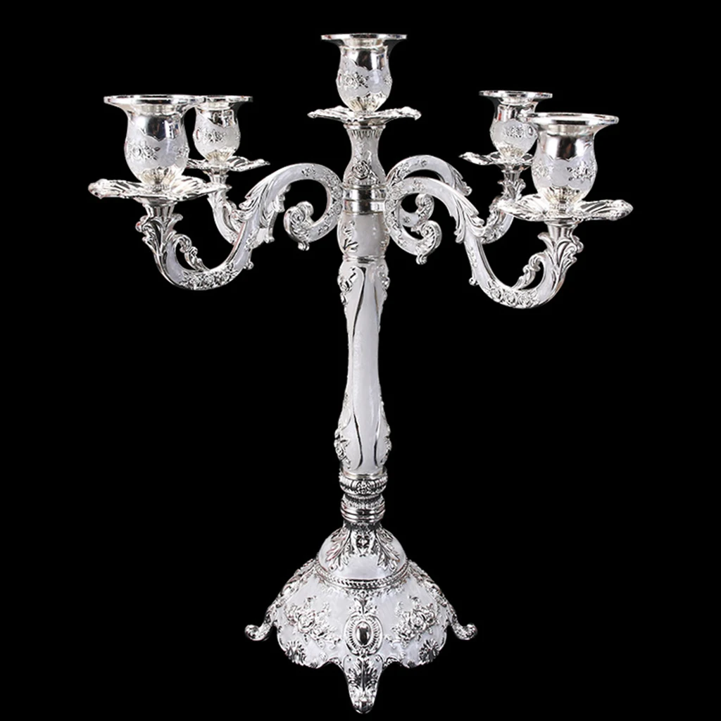 European Style Candlestick Party Wedding Candle Holder Dining Table Buffet Centerpiece Church Romantic Candelabrum Candelabra