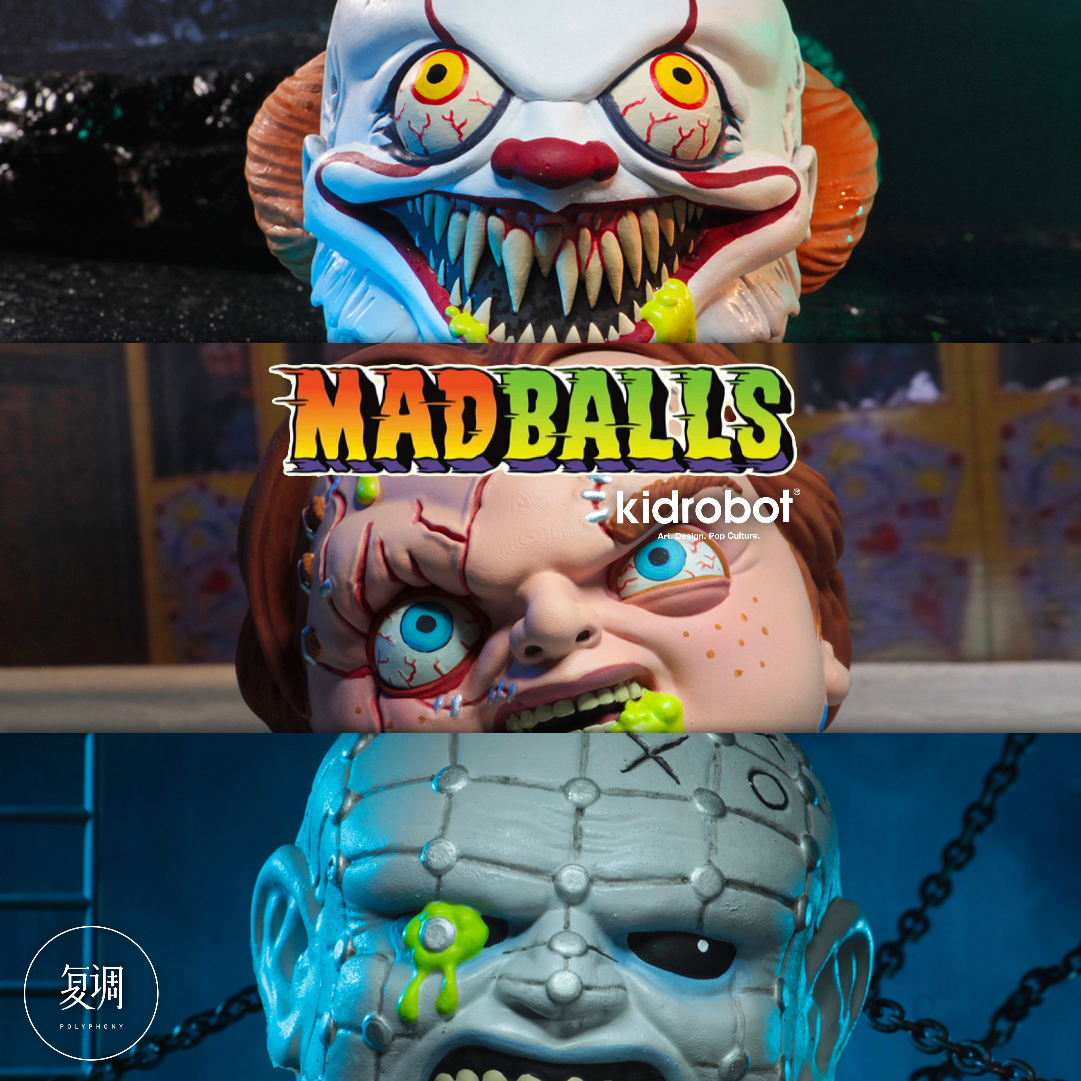 Экшн-фигурки Madball Horroballs Series, Чаки пеннивайз, 4 дюйма,  игрушки-модели | AliExpress