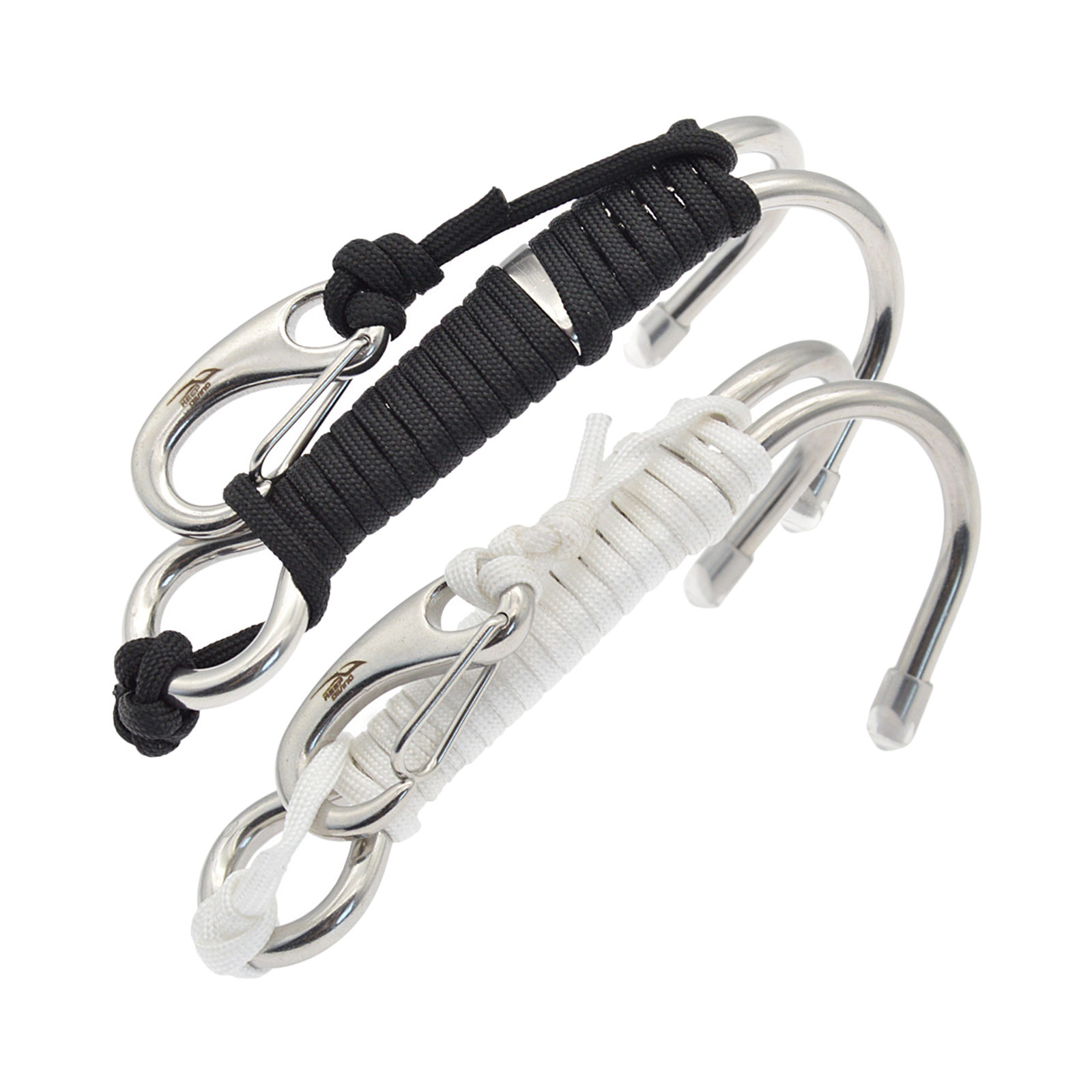  Hook Reef  Hook Spiral Coil Lanyard Double Dual Double Underwater Hook Scuba Diving Reef  Hook For Cave Dive