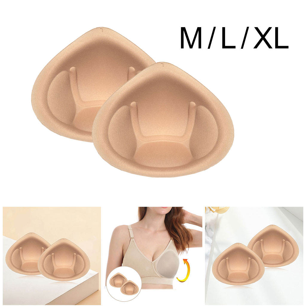 Bra Insert Pads 1 Pair Round Breast Enhancers,Invisible Bra Push Up Pad for Yoga Sports Bra