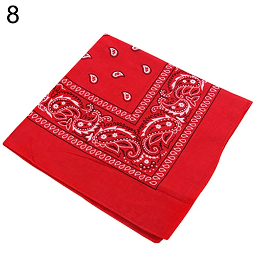 men scarf style Newly arrived women men hair band sport square head scarf handkerchief 55x55cm mens red scarf