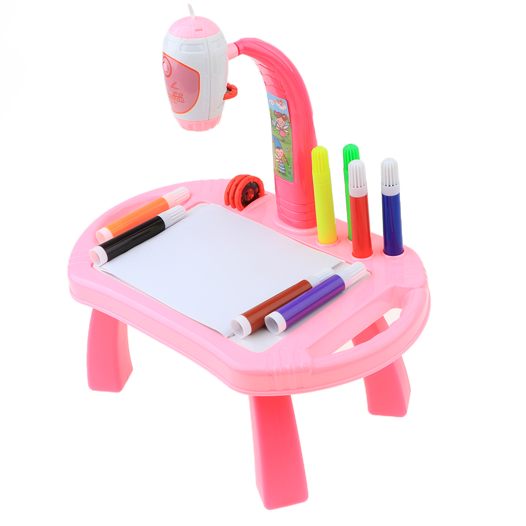 Table Learning Machine Educational Toy Projection Pattern Projector Drawing Doodle Board  for Children
