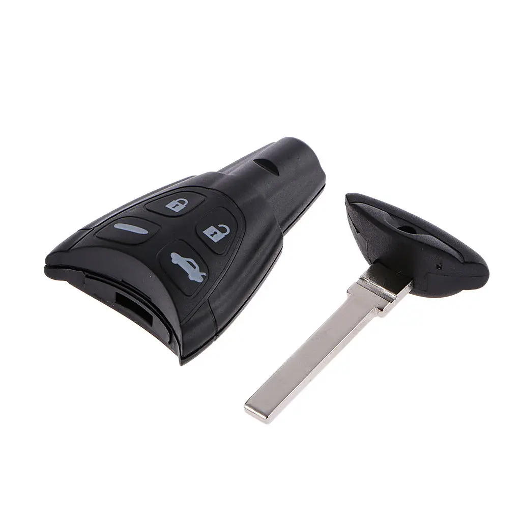 Brand New Replacement 4-Button Remote Key Housing Cover For 9-3 9-5 SAAB Car