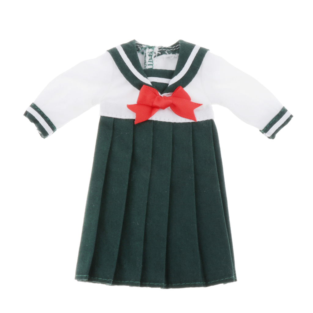 Pleated School Uniform Skirt for 1/6 Blythe BJD Dolls Outfits Accessory
