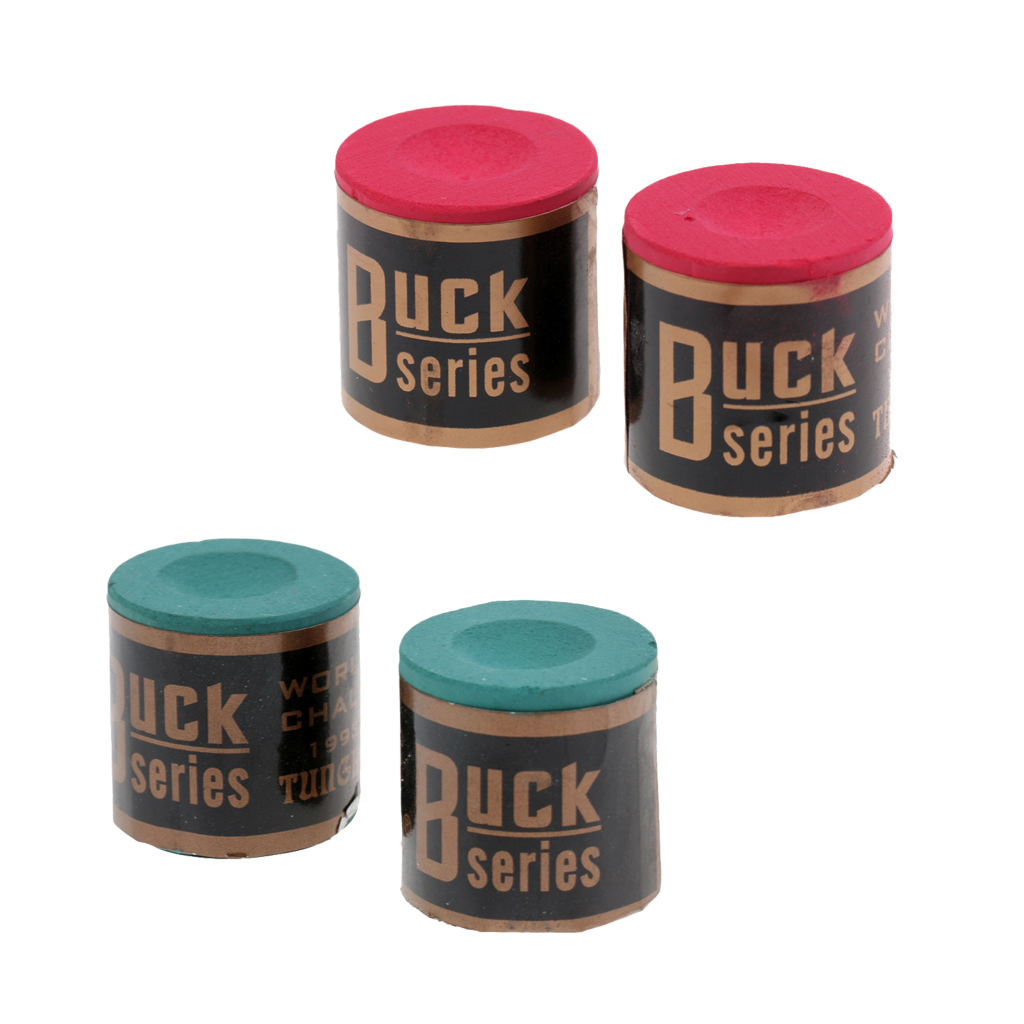 2 Blocks Per Box Premium Snooker Pool Cue Tip Table Billiard Chalk Green Red