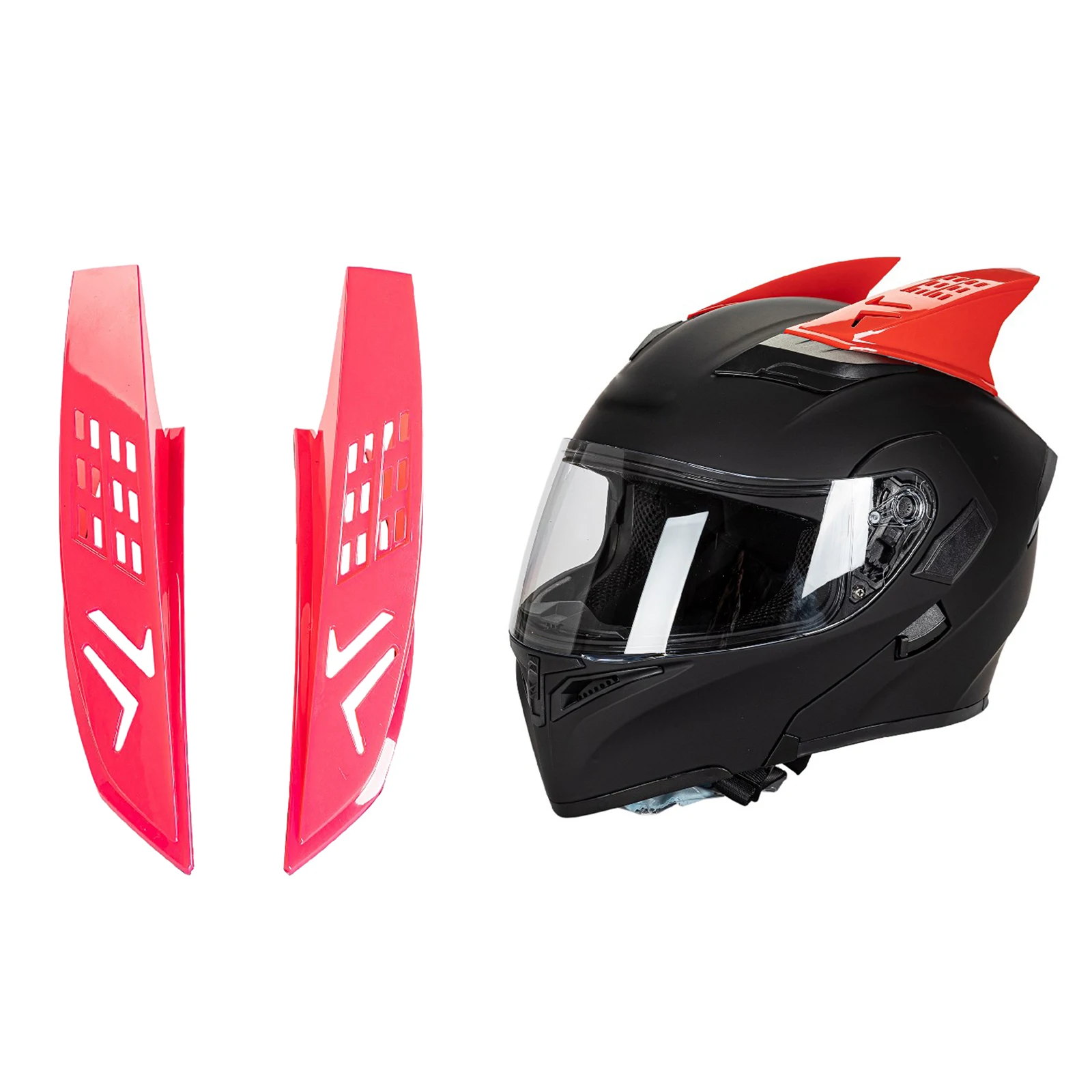 Plastic Helmet Horns Punk Protective Decorative Motorbike Strong Adhesive Decor Parts