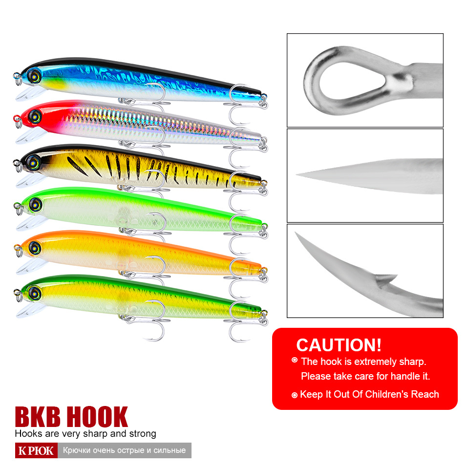 PRO BEROS Japanischen Tiefe 1,5-4m Minnow Angeln Lockt Schwimm Harten Köder 17,5 cm 29g Künstliche Wobbler crankbait Angelgerät – Detail 6