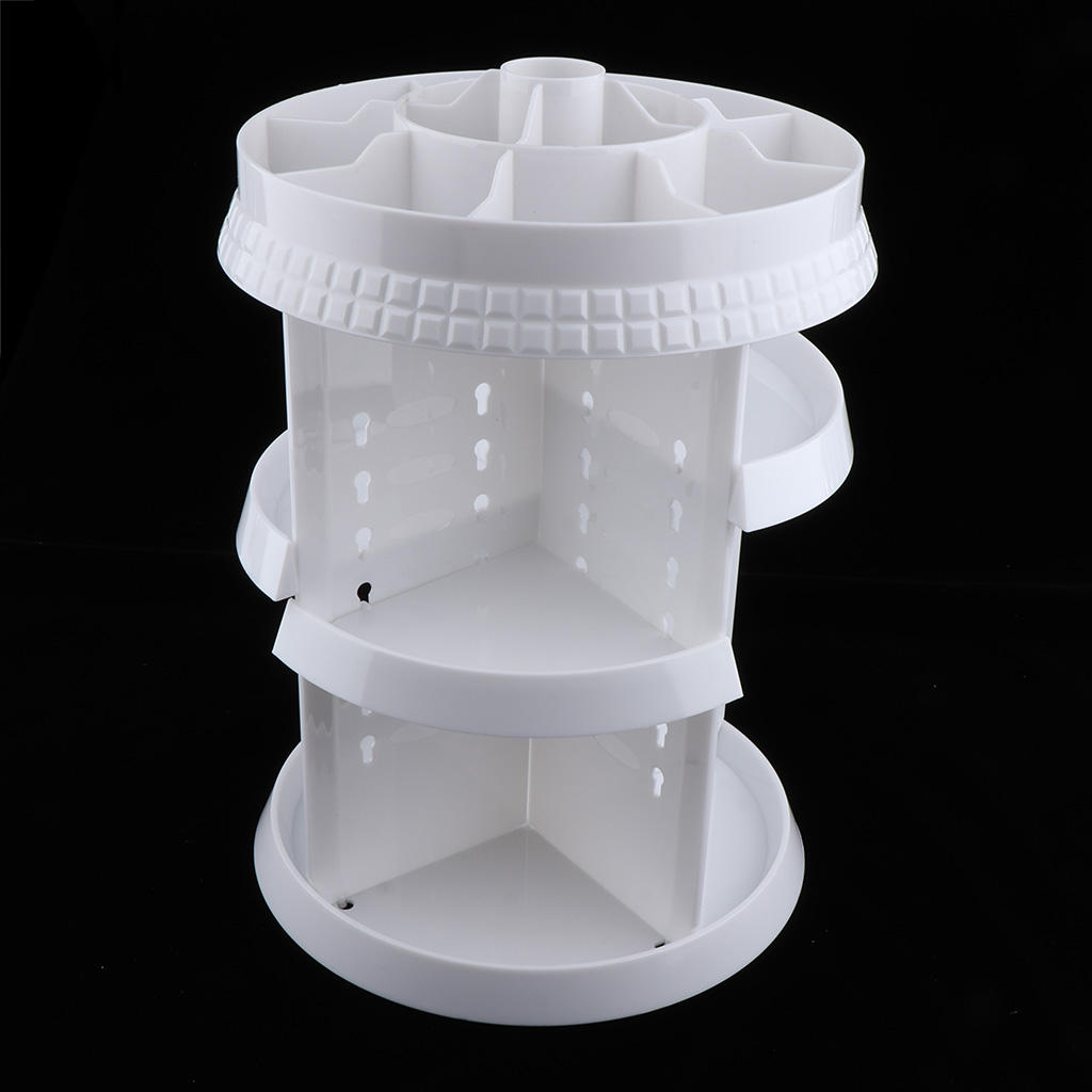 Plastic Makeup Organizer 360 Rotating Multi-Function Cosmetic Storage Rack Make Up Cosmetic Holder Organizers