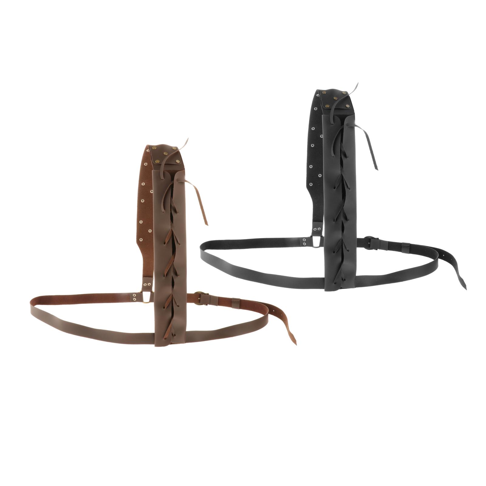 Medieval Sword Belt Shoulder Sheath Scabbard Holder Adult Men Larp Knight Battle Weapon Costume Rapier Ring Belt Strap Holster