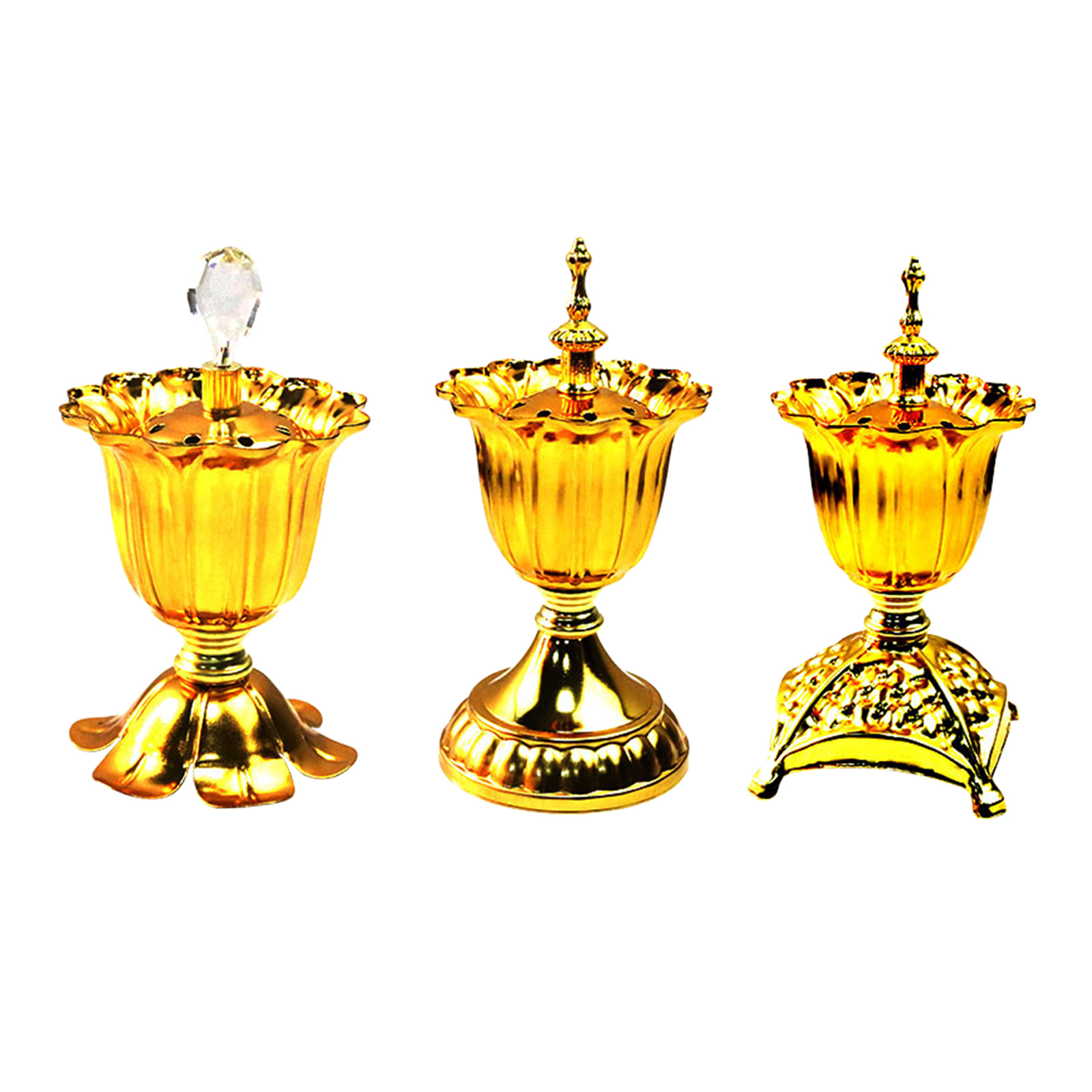 Incense Burner Decoration Flower Shape Censer Holder for Office Tea House Bedroom Buddhism Housewarming