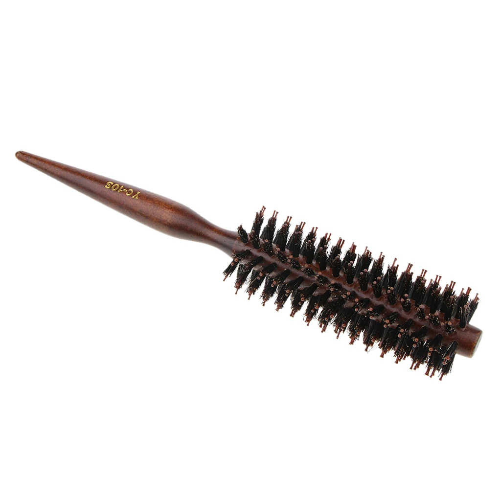 1pc Round Bristle Hairbrush Hairdressing Hair Curling Rolling Brush