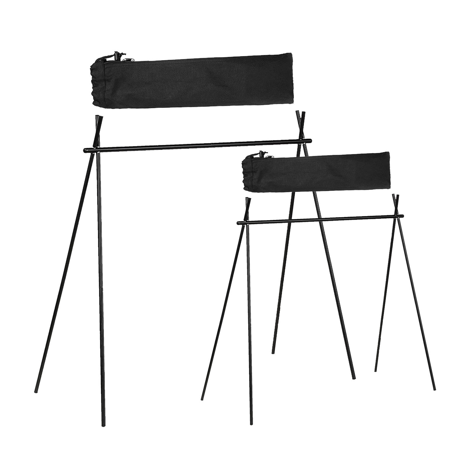 Foldable Camping Trailer Tool Organizer with Storage Bag Tripod Stand for Garden Travel