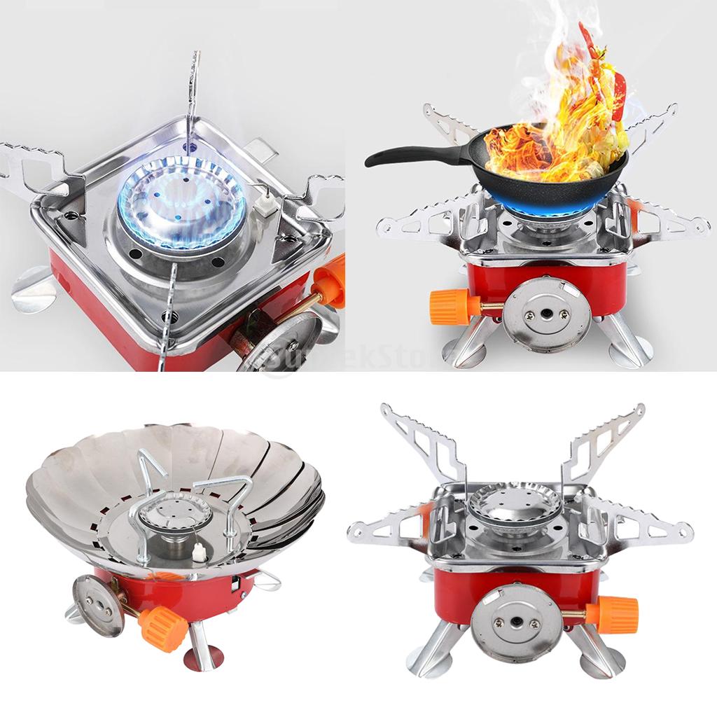 Lightweight Camping Gas Stove Foldable Butane Burner 2.8KW Travel Stove