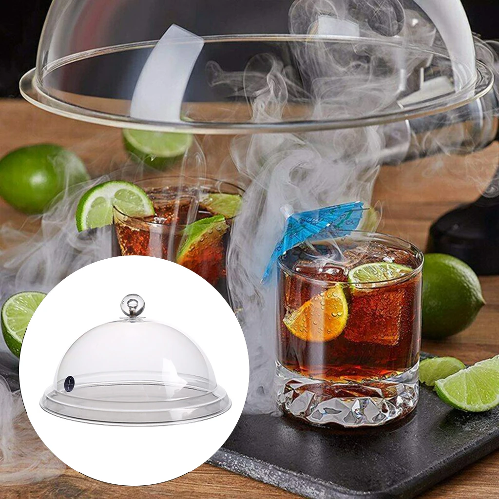 Transparent Smoking Gun Cloche Lid Dome Cover for Smoke Infusion Smoker Gun Plates Bowls Meat Grill