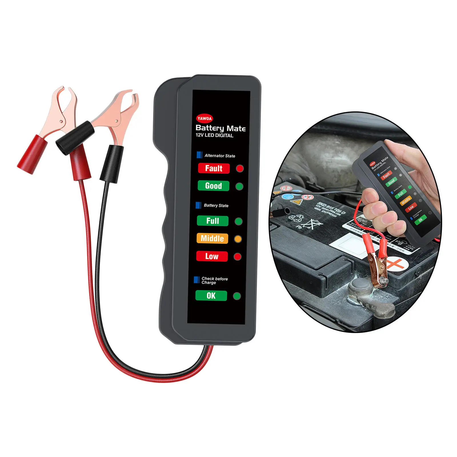 12V Automotive Battery Load  Analyzer Volt Car Diagnostic Test Tool