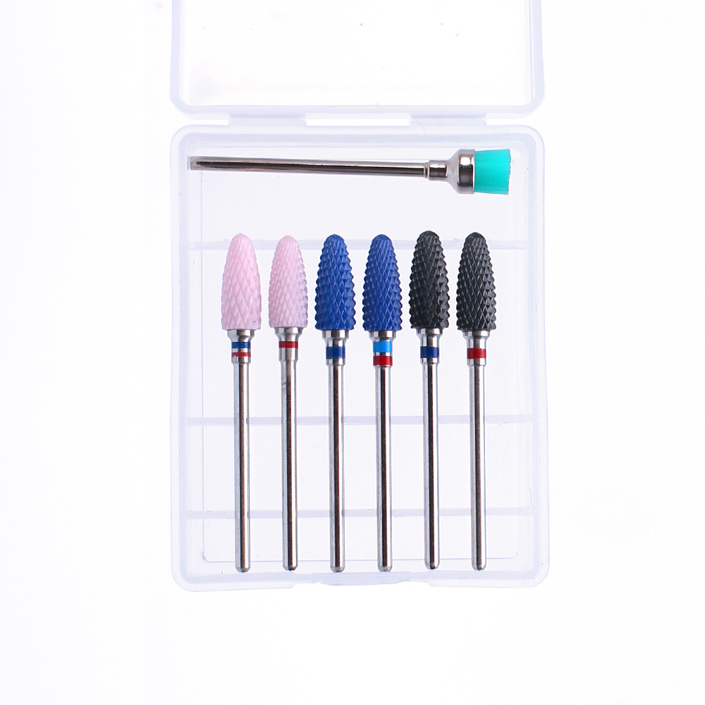 Cortador de Fresa Arquivo do Prego Cuidados com os Pés Prego Broca Conjunto Rebarbas Giratórias Bits Elétrica Remover Gel Unha Polonês Manicure Equipamentos Diy 5 gel unha polonês cuidados com os pés manicure equipamentos diy