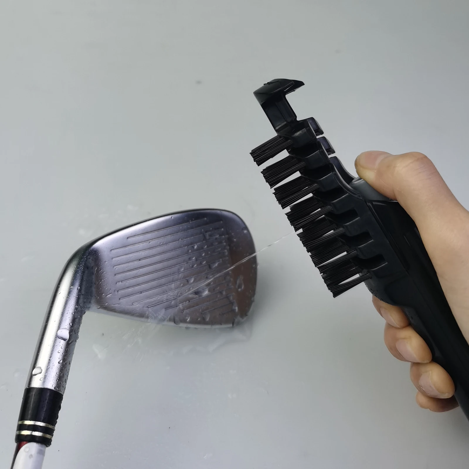 Solid Golf Club Brush Wet Water Spraying Cleaning Brushes, Portable Groove Cleaner Ball Washing Kit Maintainer