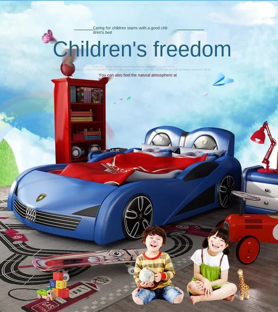 fábrica atacado duplo criativo crianças carro cama menino cartoon
