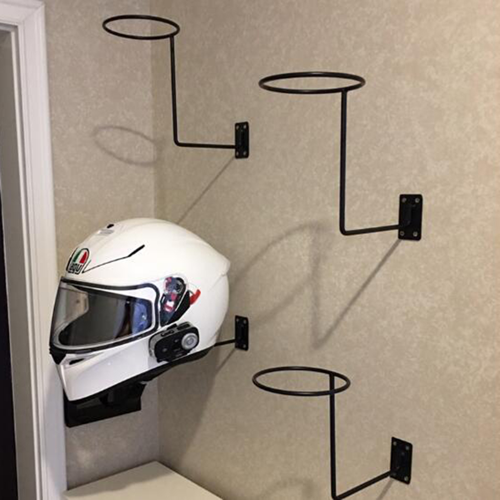 Hat Helmet Rack Wall Mounted Coat Hat Hook Hanger Holder Stand - Iron art