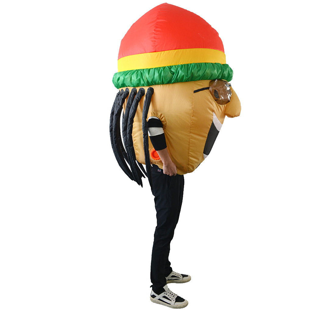 Inflatable Halloween Party Costumes Funny Jamaican Cosplay Costumes