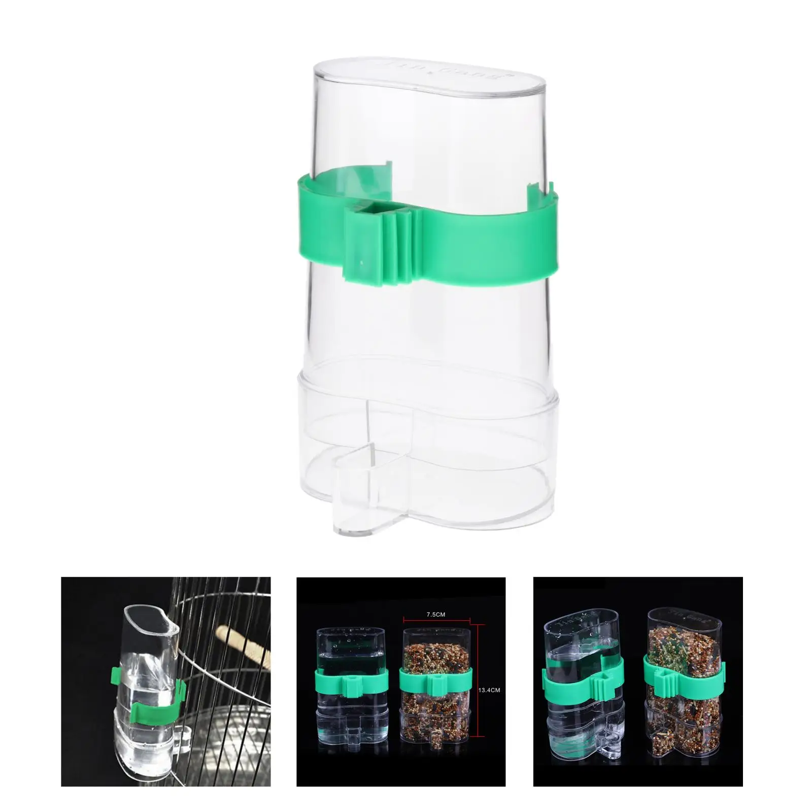 Bird Water Feeder Parrot Canary Automatic Feeding Drinking Dispenser Device Use 