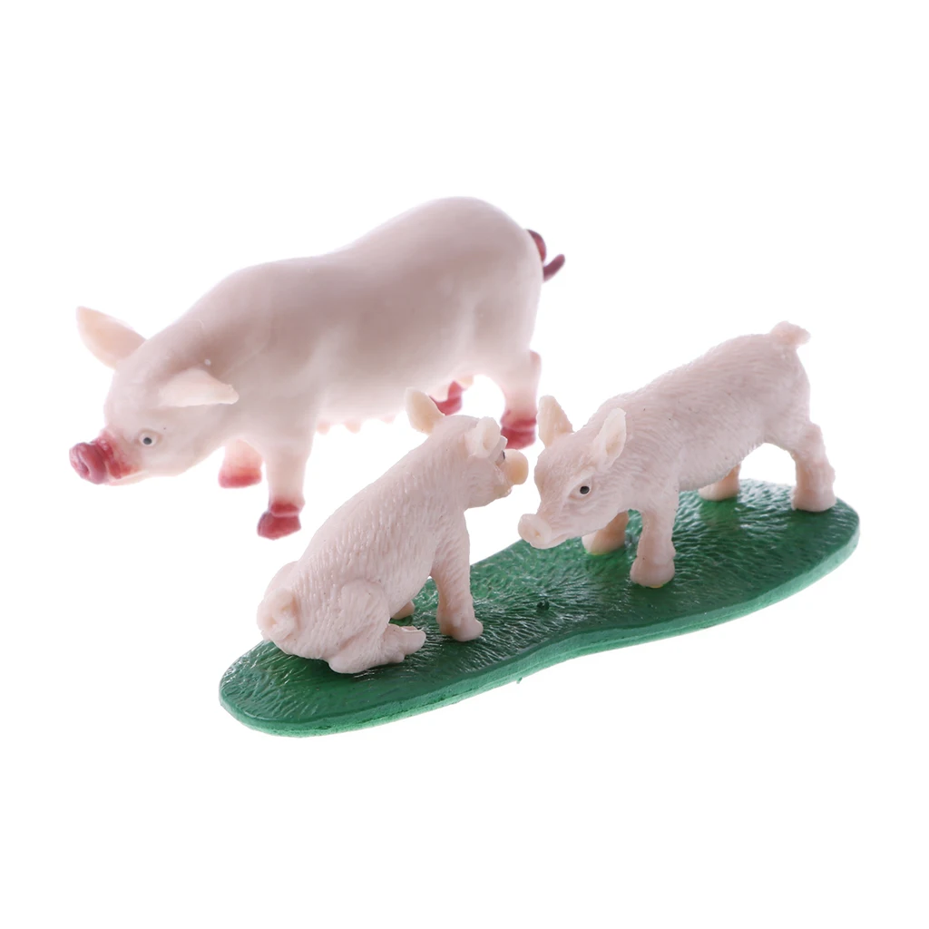 12pcs / set   Farm   Animal   Milk   Cow   Sheep   Model   Figurine   Kids   Toy