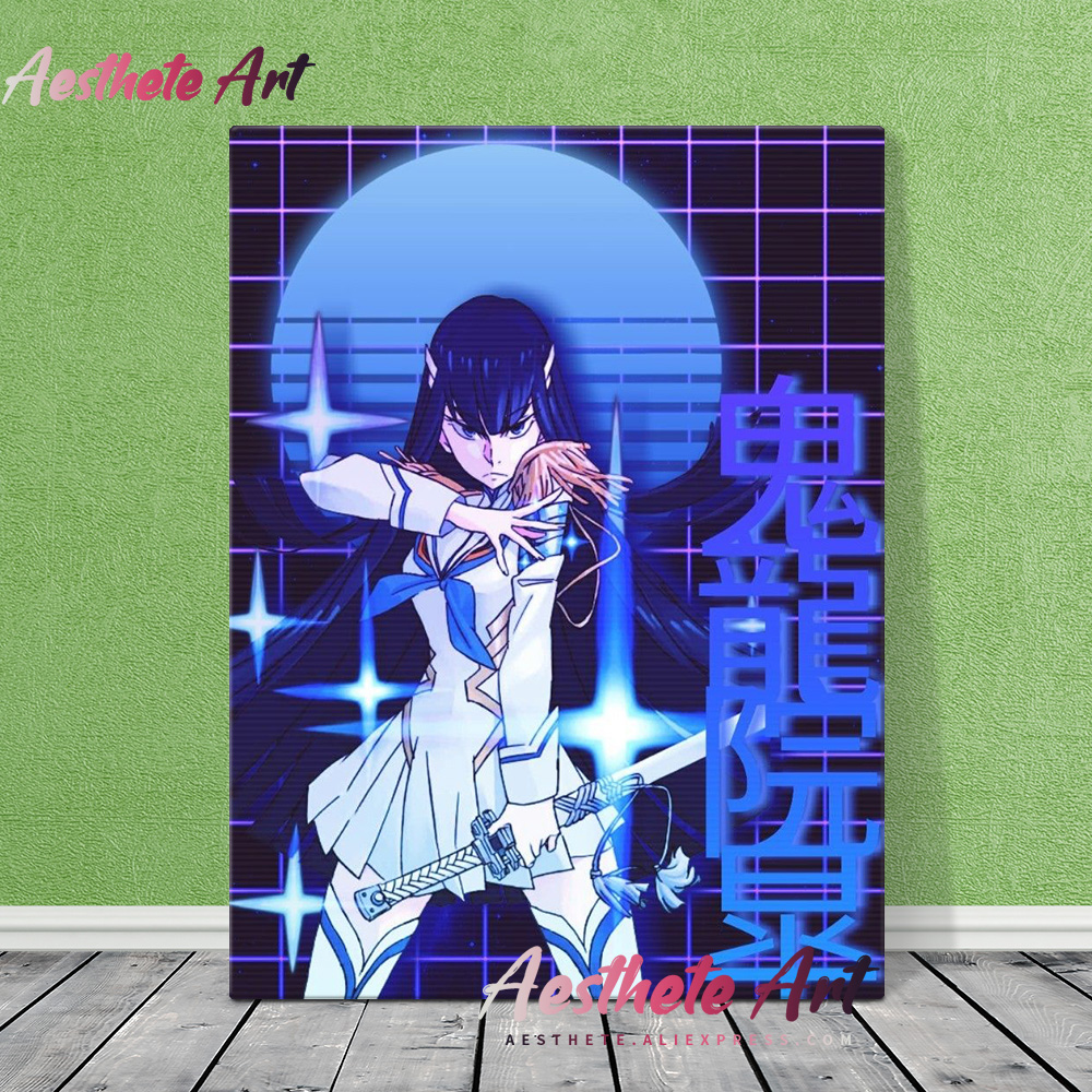 Kill La Kill Satsuki Kiryuin аниме, домашний декор, холст, постеры, принты  манга, украшение, художественные настенные картины, картина для гостиной |  AliExpress