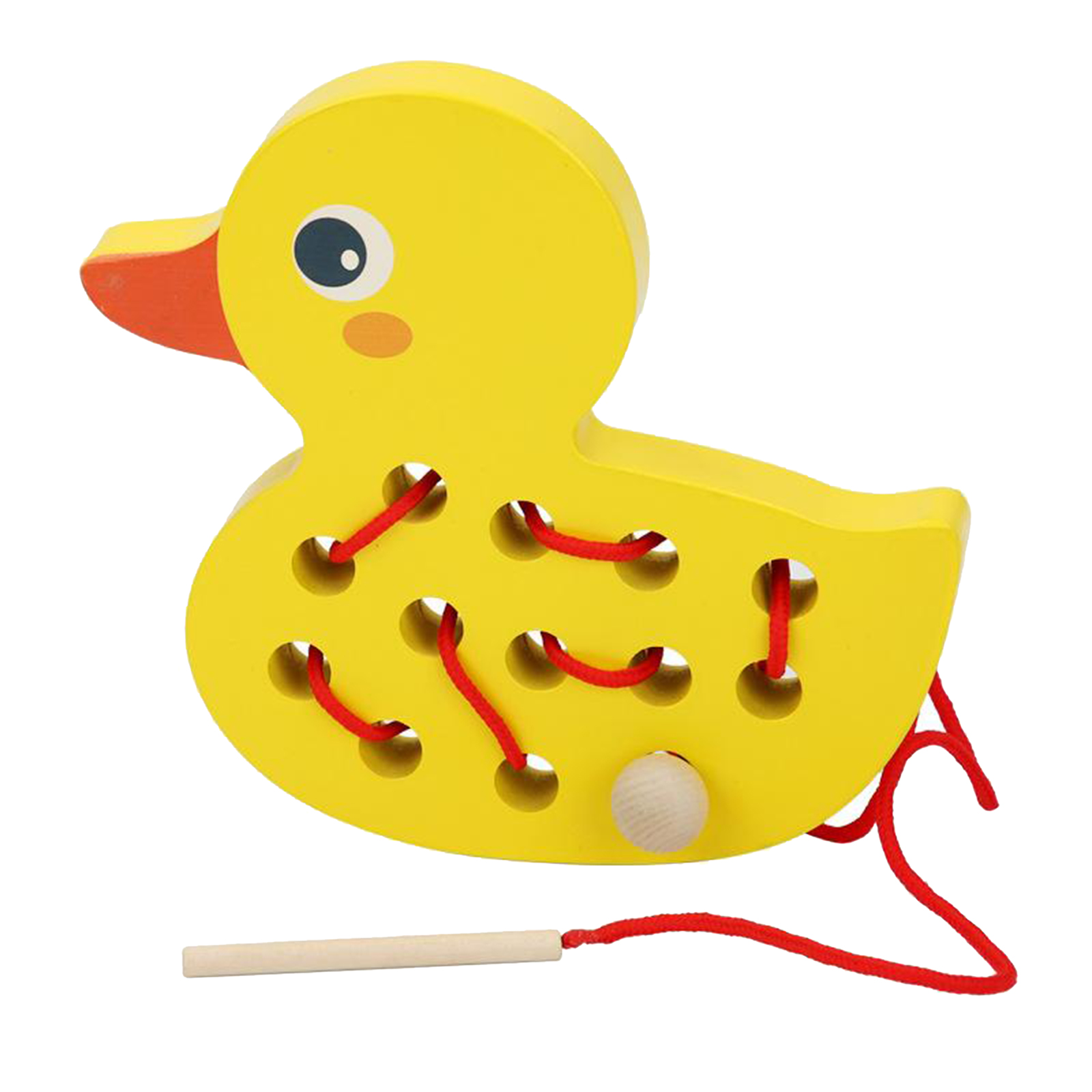 Wooden Lacing Game Threading Toy Puzzle Skills Educational Gift Baby Kids