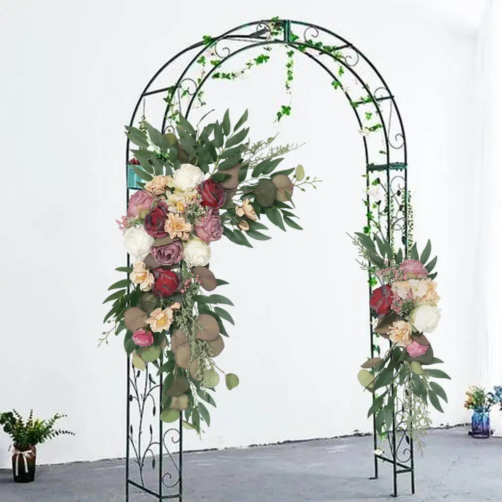 2Pcs Wedding Arch Flowers Artificial Floral for Wedding Party Backdrop Decoration